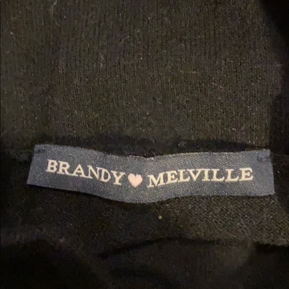 nwot brandy melville black turtleneck tank top - Picture 2 of 4